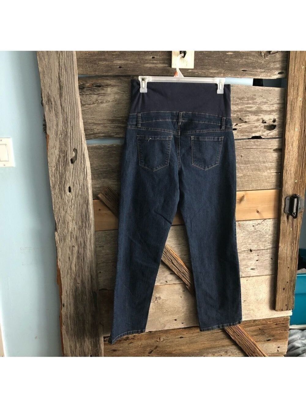 Thyme maternity size large dark wash jeans - Picture 3 of 6